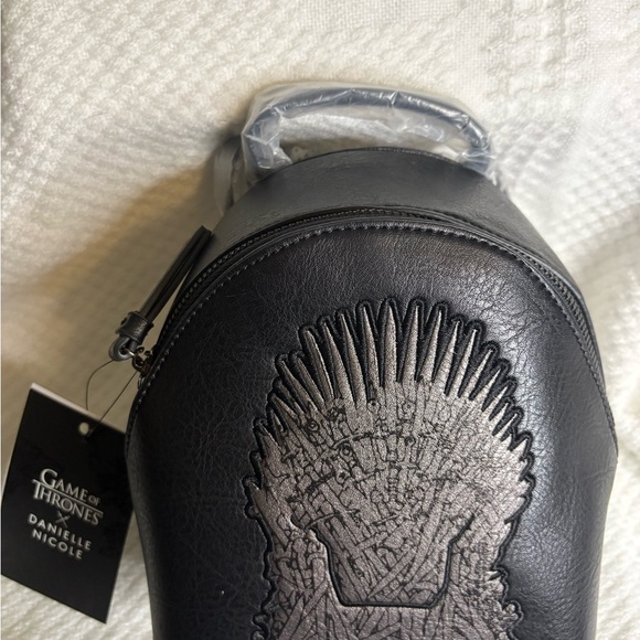 Danielle Nicole Handbags - Danielle Nicole Black and Silver Game of Thrones Backpack